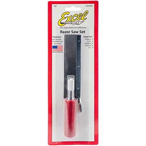 Unbekannt Razor Saw Set K5 Handle & 5" Saw Blade-Red Handle von Excel Blades