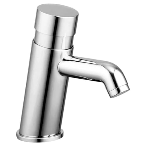 Badezimmer Push Button Nicht konkussiv Waschbecken Wasserhahn Chrom - Selbstschließend, Wassereffizient, Einstellbarer Timer, Modernes Messingdesign, Rot & Blau Silikonringe Badezimmer Push Button Nicht konkussiv Waschbecken Wasserhahn Chrom - Selbstschließend, Wassereffizient, Einstellbarer Timer, Modernes Messingdesign, Rot & Blau Silikonringe von Excel Home