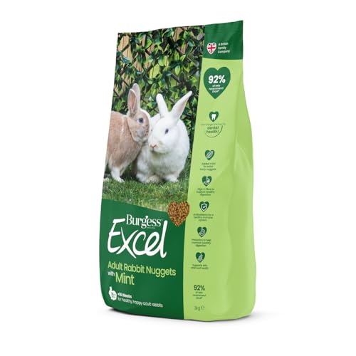 Burgess Excel Kaninchen Nuggets mit Minze, 3kg von Excel