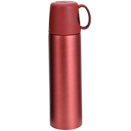 EH Excellent Houseware Thermoskanne mit einem Becher, 500 ml, Farbe:Rot von Excellent Houseware