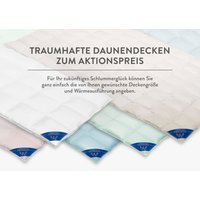 Excellent Daunenbettdecke "Überraschungsbox", leicht, Füllung 90% Daunen, 10% Federn, Bezug Baumwolle, (1 St.), absoluter Sonderpreis, wegen Lagerräumung, Solange der Vorrat reicht von Excellent