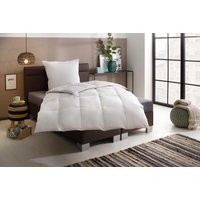 Älgdröm Daunenbettdecke + 3-Kammer-Kopfkissen "Lasse, Bettdecke 135x200 cm, 155x220 cm, Made in Green" 2-tlg., Set mit Kissen 40X80 cm, 80x80 cm, allergikerfreundlich von Älgdröm