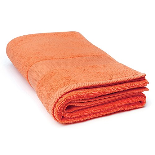 Excelsa Bagno Handtuch 100x150cm in orange, Baumwolle, 100 x 150 x 1 cm von Excelsa