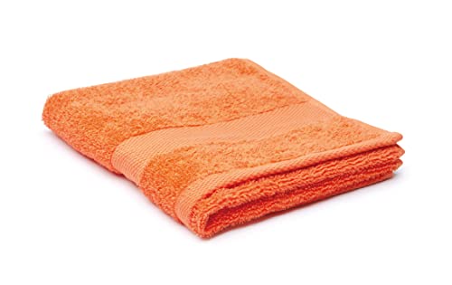 Excelsa Bagno Handtuch 100x60cm in orange, Baumwolle, 100 x 60 x 1 cm von Excelsa