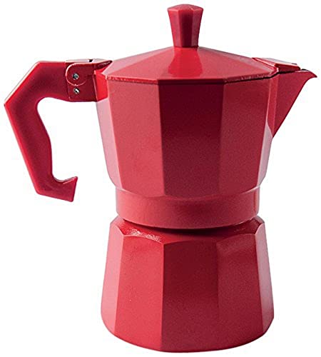 Excèlsa Chicco Color Espressokocher, 3 Tassen, Rot von Excelsa