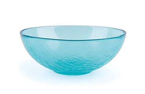 Excelsa 49118 Salatschüssel, Glas, hellblau von Excelsa
