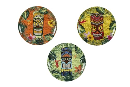 Excelsa 64263 Tiki Set mit 6 Pizzatellern, Porzellan, Weiß von Excelsa