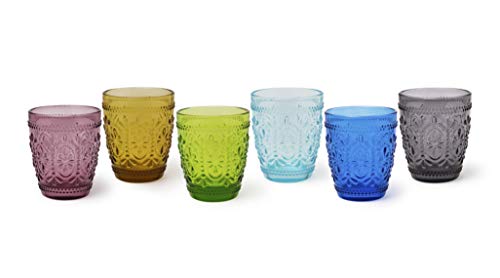 Excelsa 64347 Vinci Set mit 6 Wassergläsern, Glas, grau von Excelsa