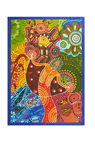Excelsa Aboriginal Küchentuch, 100% Baumwolle, 70 x 50 cm, mit Öse von Excelsa