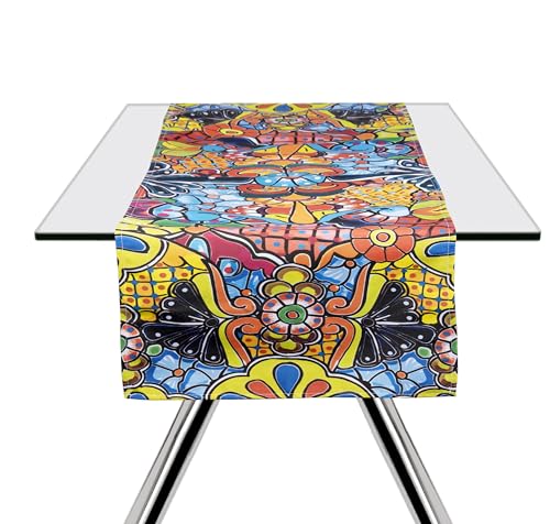 Excelsa Acapulco Tischläufer, 60 % Baumwolle, 40 % Polyester, 45 x 140 cm, Mehrfarbig von Excelsa