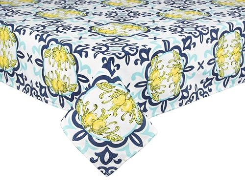 Excelsa Amalfi Rechteckige Tischdecke, 140 x 180 cm, Baumwolle, Polyester, maschinenwaschbar von Excelsa