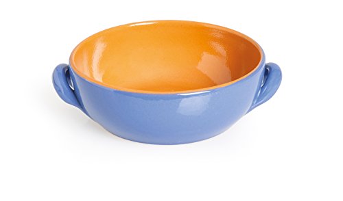 Excelsa Antichi Sapori Kasserolle, Terracotta 18x18x7 cm hellblau von Excelsa