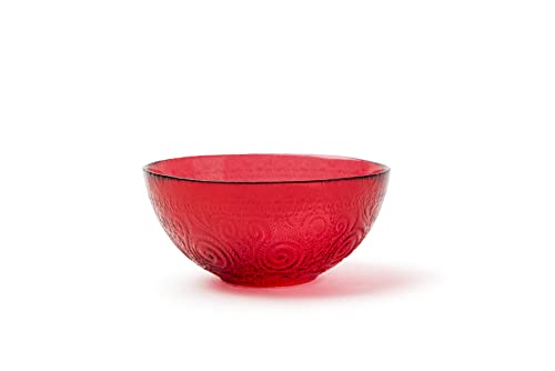 Excelsa Arabesque Red Schälchen, Durchmesser: 15 cm, verziertes Glas von Excelsa
