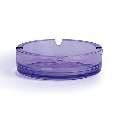 Excelsa Aschenbecher rund, 10.5 cm, Glas violett von Excelsa