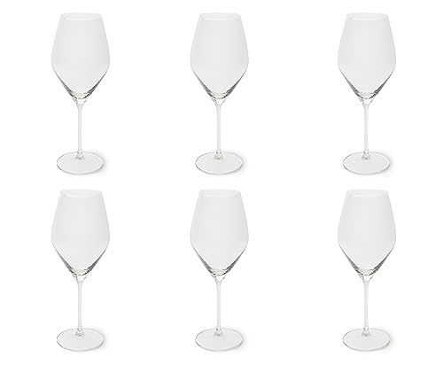 Excelsa Asti Set mit 6 Weingläsern, transparent, mundgeblasenes Glas, Fassungsvermögen 470 ml. von Excelsa