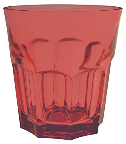 Excelsa Athen Trinkglas Wasser CL 29, Glas, Rot, 8.69 X 8.69 X 9 cm von Excelsa