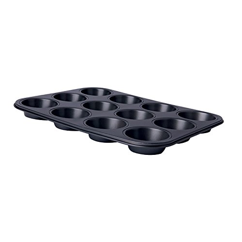 Excelsa Backform Muffin 12 Portionen, Stahl, schwarz Excelsa Backform Muffin 12 Portionen, Stahl, schwarz von Excelsa