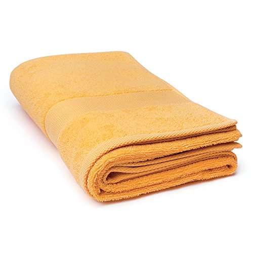 Excelsa Bagno Handtuch 100x150cm in gelb, Baumwolle, grün, 100 x 150 x 1 cm von Excelsa