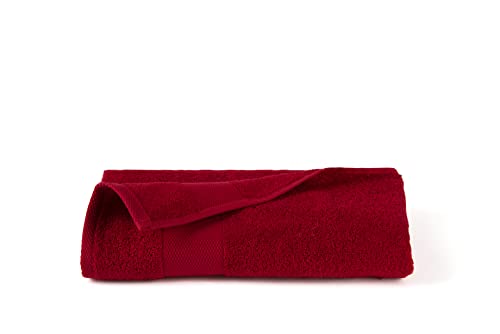 Excelsa Bagno Handtuch 100x60cm in rot, Baumwolle, 100 x 60 x 1 cm von Excelsa
