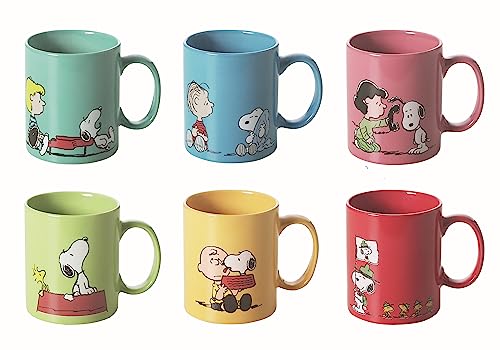 Excelsa Brunch Time Keramik Becher 6er Set Snoopy von Excelsa