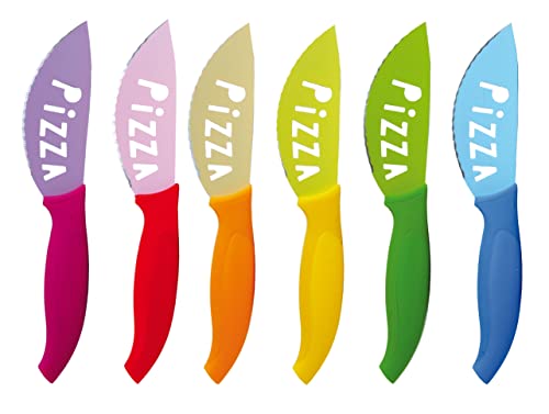 Excelsa Brunch Time Pizzamesser 6er Set mehrfarbig von Excelsa