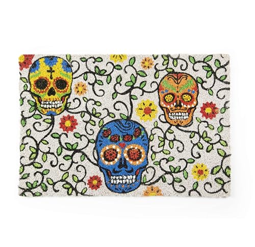 Excelsa Calavera Dekorative Fußmatte Mexikanische Totenköpfe, 60 x 40 cm, Kokosfaser mit rutschfester PVC-Unterseite Excelsa Calavera Dekorative Fußmatte Mexikanische Totenköpfe, 60 x 40 cm, Kokosfaser mit rutschfester PVC-Unterseite von Excelsa