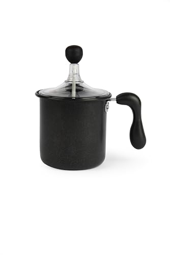 Excelsa Cappuccino Time Creamer Milchaufschäumer, für 6 Tassen, Schwarz von Excelsa
