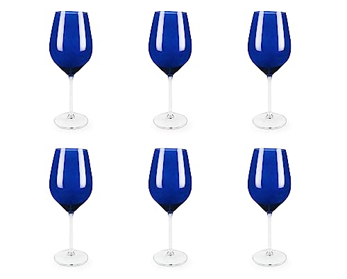 Excelsa Cobalto Weingläser, Glas, Blau, 6 Stück von Excelsa