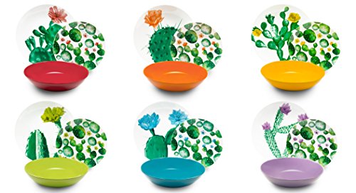 Excelsa Color Cactus Tafelservice 18 STK Mehrfarbig von Excelsa
