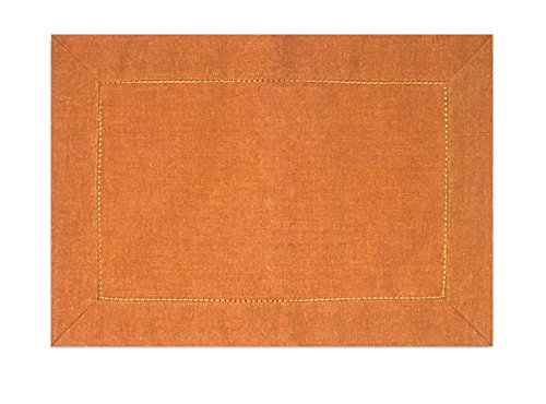 Excelsa Cottage Platzdeckchen, Baumwolle, 48 x 33 x 1 cm 48x33x1 cm Arancio Excelsa Cottage Platzdeckchen, Baumwolle, 48 x 33 x 1 cm 48x33x1 cm Arancio von Excelsa