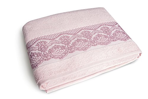 Excelsa Country Spa Duschtuch, Baumwolle, 39 x 34 x 4 cm 39x34x4 cm Rosa von Excelsa