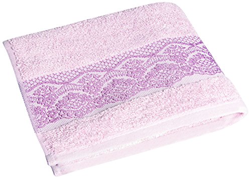 Excelsa Country Spa Handtuch, Baumwolle 21x21x2 cm Rosa von Excelsa