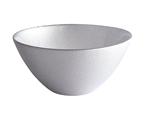 Excelsa Diamond Schale, Glas, Silber, 15 x 15 x 7 cm von Excelsa