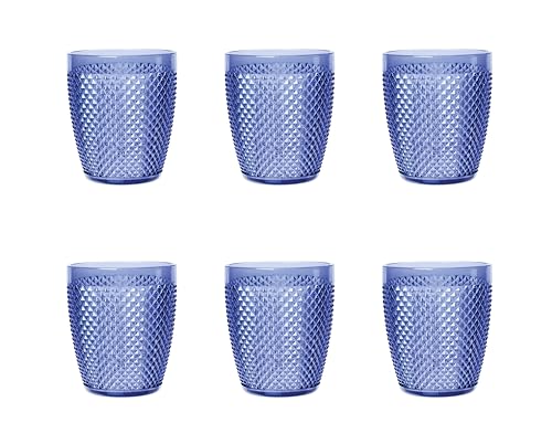 Excelsa Diamond Set mit 6 blauen Gläsern, bruchsicherer Kunststoff, Fassungsvermögen 400 ml, wiederverwendbar Excelsa Diamond Set mit 6 blauen Gläsern, bruchsicherer Kunststoff, Fassungsvermögen 400 ml, wiederverwendbar von Excelsa