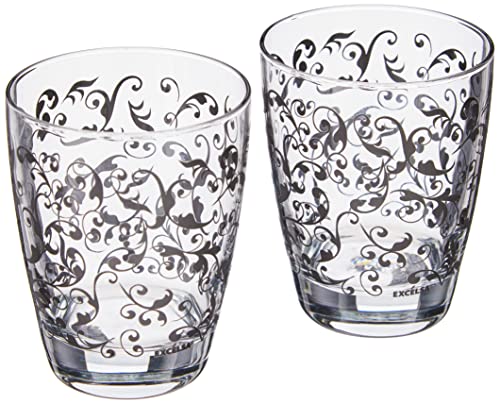 Excelsa Domus Gläser-Set, Glas, Anthrazit, 2 Stück von Excelsa