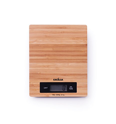 Excelsa Eco Living Elektronische Küchenwaage, Bambus, braun von Excelsa