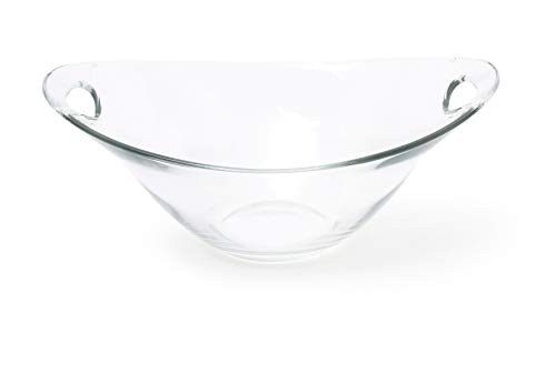 Excelsa Elegance Glasschale transparent mit Zwei seitlichen Griffen, 25 cm von Excelsa