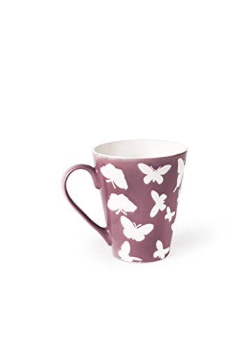 Excelsa Enjoy Mug, Porzellan, Grün, 10 x 10 x 8.5 cm 10 x 10 x 8.5 cm violett von Excelsa