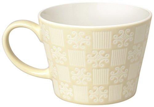 Excelsa Etnika Tasse Jumbo 415 ml, Porzellan, Cremefarben, 11 x 11 x 8 cm von Excelsa