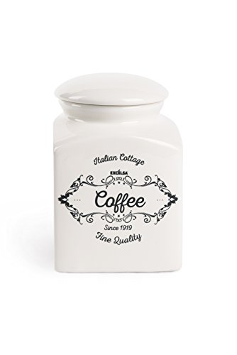 Excelsa Kaffee Vorratsdose, Keramik, Weiß von Excelsa