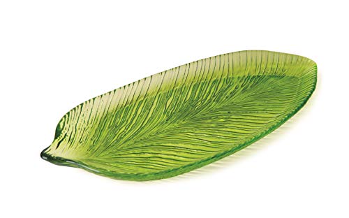 Excelsa Tropical Serviertablett, Glas, 30 x 14 cm von Excelsa