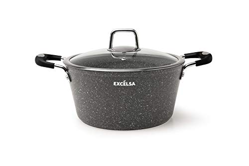 Excelsa Forn-Ok Antihaft-Kasserolle, 2 Griffe, Aluminium, Grau von Excelsa