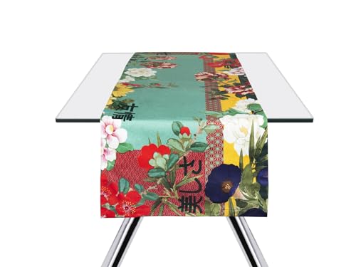 Excelsa Furisode Tischläufer, 100 % Baumwolle, 50 x 160 cm, orientalisches Dekor von Excelsa