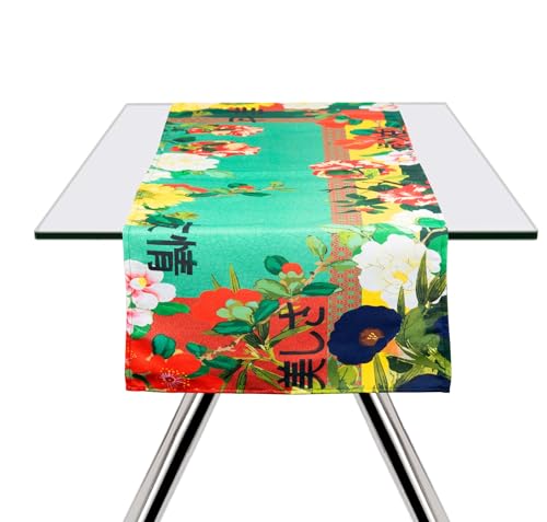 Excelsa Furisode Tischläufer, 60 % Baumwolle, 40 % Polyester, 45 x 140 cm, orientalisches Dekor von Excelsa