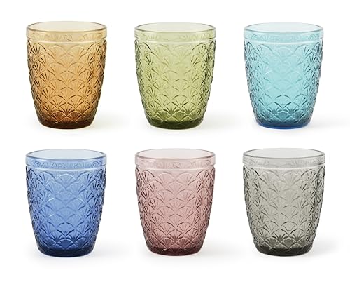 Excelsa Ginkgo Set mit 6 Wassergläsern, farbiges Glas, Fassungsvermögen 300 ml. Excelsa Ginkgo Set mit 6 Wassergläsern, farbiges Glas, Fassungsvermögen 300 ml. von Excelsa