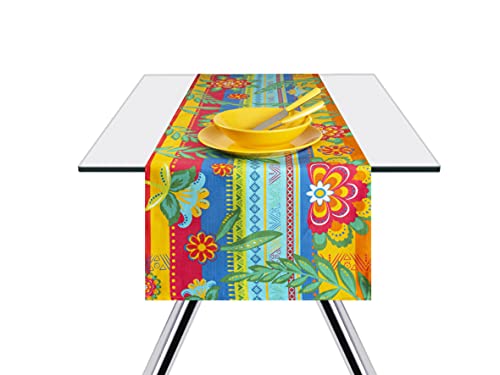 Excelsa Gipsy Soul Tischläufer, 100 % Baumwolle, 140 x 45 cm von Excelsa