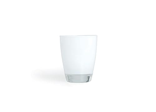 Excelsa Happy Color Trinkgläser, 2 Stück, 300 ml, Glas, Weiß von Excelsa