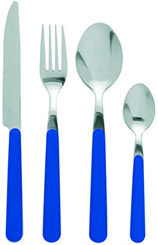 Excelsa Jolly 24-teiliges Besteck-Set, Acero_inoxidable y Fibra, Blau, Einheit von Excelsa