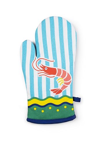 Excelsa Korfu Ofenhandschuh, Einheitsgröße, Futter 100% Baumwolle, Füllung aus Polyester, mit Knopfloch von Excelsa