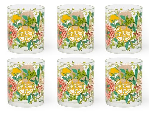 Excelsa La Via della Seta Set mit 6 Gläsern, Glas, Fassungsvermögen 250 ml. von Excelsa